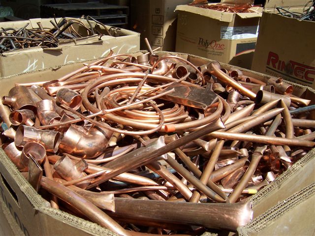 Scrap Copper -  if you have lots of this, we'll come and pick it up and pay for it.